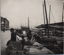 Hong Kong, Le Quai du Port, Vintage Print, ca.1900 Vintage Print d picture