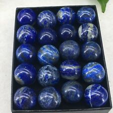 20pc Natural lapis lazuli jasper Quartz hand Carved ball crystal Reiki healing picture