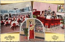 YBOR CITY, Florida Postcard LAS NOVEDADES SPANISH RESTAURANT Kropp Linen c1940s picture