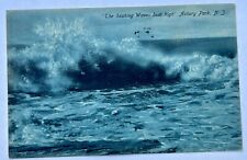 Asbury Park NJ. New Jersey. Waves. Ocean. Vintage Postcard. 1908. picture