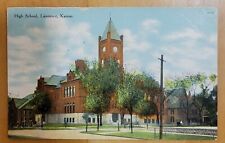 High School, Lawrence Kansas - 1907-15 Postcard picture