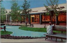 SKOKIE, Illinois Postcard OLD ORCHARD SHOPPING CENTER Mall Scene c1960s Unused picture