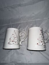 Wonderland Seasonal Housewares White Christmas Tree Mugs picture
