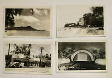 Hawaii vintage 1940's photo postcards set of 4 Waikiki Theater picture