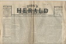Sept 29, 1881 Zion's Herald Boston Newspaper - Good Condition picture