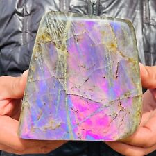 2.98LB Natural Purple Flash Labradorite Quartz Crystal Freeform Mineral Healing picture