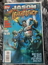 Jason vs. Leatherface #1  1995 Topps Horror Comic Back Issue picture