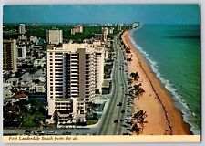 Postcard Florida Fort Lauderdale Buildings and Beach Shore picture