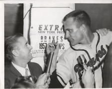 1957 Press Photo Milwaukee Braves Pitcher Lew Burdette Hero of 1957 World Series picture