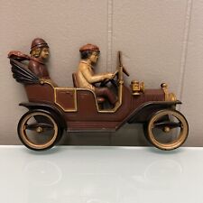 1975 Vintage Retro Wall Plaque Plastic Art Molded Plastic Car Homco Made In USA picture