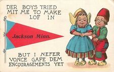 Jackson Minnesota~Dutch Girl Denies Encouragements~Der Boys Tried Mit Me~1913 picture