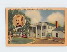 Postcard Home of Bing Crosby Toluca Lake North Hollywood California USA picture