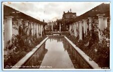 RPPC Postcard~ Lily Pool~ Winter Gardens~ Weston-Super-Mare, England picture