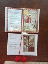 VTG 1956 Remembrance of My First Holy Communion Keepsake Prayer Booklet Retro  picture