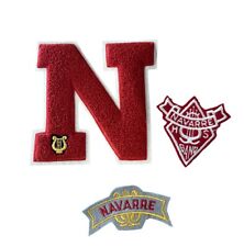 RARE Vintage Navarre High School Music Patches Letterman Jacket Rams Band Ohio picture