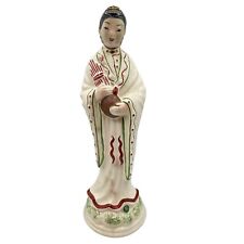 Vtg Mid-Century 1940’s Ceramic Oriental Chinese Woman Replacement Lamp Figurine picture