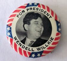 Wendell Willkie 1940 campaign Pin Button Political  picture