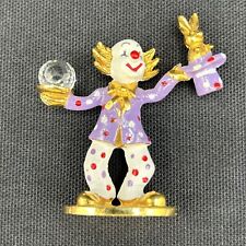 Spoontiques Pewter Gold Clown Magician Rabbit Crystal Ball Miniature Figurine picture