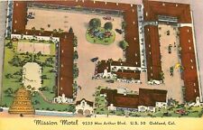 Postcard 1952 Oakland California Mission Motel roadside occupation 24-6329 picture