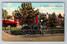 Helena MT-Montana, Hawthorne School, Antique, Vintage Souvenir Postcard picture