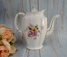 Vintage Royal Crown Derby Large Coffee Pot Derby Posies 6 cup English China 1986 picture