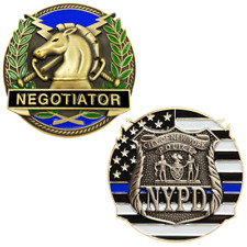 GL13-008 NYPD New York City Police Negotiator Challenge Coin Negotiator picture