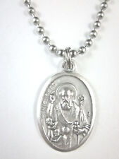 St Nicholas with Children Medal Necklace 24