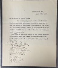 1914 Letter To Voters Plugging Judicial Candidate, Stroudsburg, Pennsylvania picture