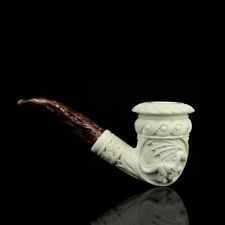 W Dragon Ornate Topkapi Calabash Pipe BLOCK MEERSCHAUM-NEW HAND CARVED Case#920 picture