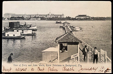 Vintage Postcard 1901-1907 Ferry & Lake Worth, Royal Poinciana, Florida (FL) picture