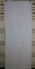 Vintage Unused Beige Natural Linen Toweling Fabric 52 Inches picture