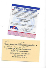 Ronald Ron Evans Autographed Business Card PSA COA USA Space Astronaut picture