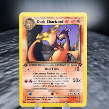 LP Dark Charizard 21/82 Rare 1st Edition Team Rocket Pokemon Card Holo 🔥🐉 picture