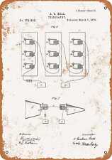 Metal Sign - 1876 Alexander Bell Telephone Patent - Vintage Look Reproduction picture