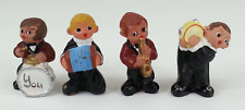 4pc Spanish Mud People Vintage Terra Cotta Pottery Band Members picture