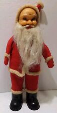 Vintage Standing Santa Claus Rubber Face Christmas Figure  SEE READ picture