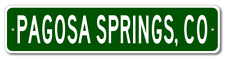 Pagosa Springs, Colorado Metal Wall Decor City Limit Sign - Aluminum picture
