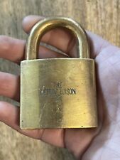 Vintage Old The Detroit Edison Co. Best Padlock No Key Lock picture