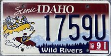 2009 Idaho Wild Rivers License Plate EXPIRED picture
