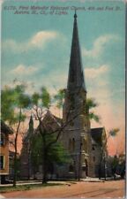 1912 AURORA, Illinois Postcard 