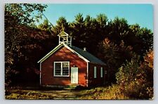 Little Red School House in New England Vintage Postcard Unused picture
