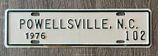 1976 Powellsville North Carolina License Plate City Town Tag Retro NOS Car Truck picture