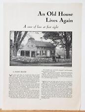 1931 Connecticut Mary Heath Remodeled Farm House Magazine Photo Pages picture