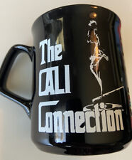 Vintage The Cali Connection Estate Pipe Smoke Coffee Mug Black MINTY RARE CA picture