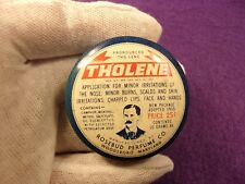 RARE OLD VTG ANTIQUE 1955 MEDICINE TIN: THOLENE OINTMENT (BY ROSEBUD PERFUME CO) picture