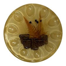Vintage 60s Lucite Deviled Egg Plate Tray Holds 10 Mid Century Handmade USA picture
