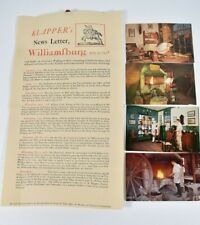 Vintage 1958 Klappers News Letter Williamsburg Virginia VA Postcards Barber Shop picture