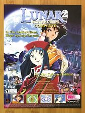 2000 Lunar 2: Eternal Blue Complete PS1 Print Ad/Poster Official RPG Promo Art picture