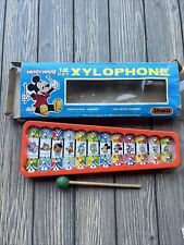 Vintage MICKEY MOUSE 12 Key Xylophone Straco / Disney ~ One Mallet Only picture