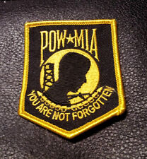 POW MIA  EMBROIDERED  3.5 INCH  ARMY IRON ON MILITARY PATCH picture